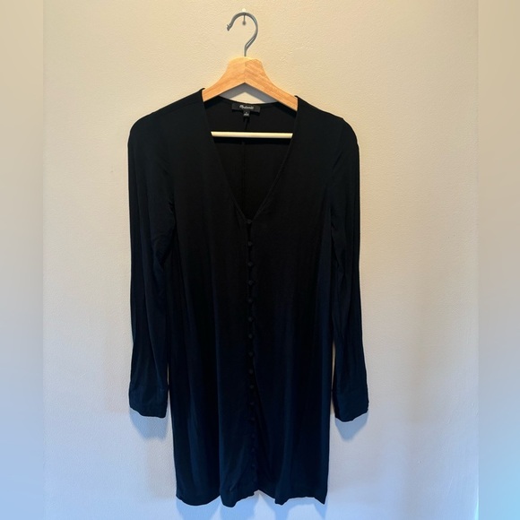 Madewell Heather Long-Sleeve Button-Front Mini Dress - Picture 3 of 11